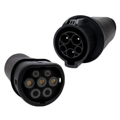 Bộ chuyển đổi sạc EV 32A 22KW Đầu nối bộ sạc xe điện Type1 đến Type2 Bộ chuyển đổi sạc EV