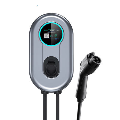 Trạm sạc EV Wallbox 48A với màn hình LCD APP Wifi / Bluetooth Bộ sạc gia đình EV loại 11,52 KW