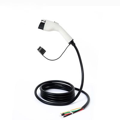Cáp sạc EV tiêu chuẩn 7kW Amercian Cắm dây trắng 32A, cáp sạc súng đơn loại 1