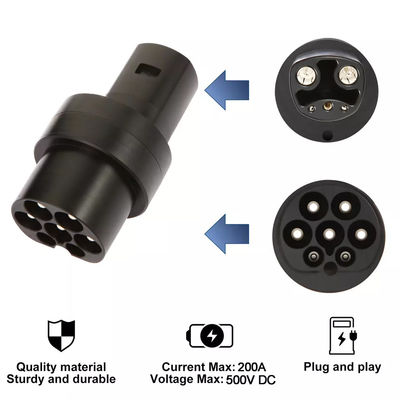Bộ chuyển đổi sạc xe điện loại 2 sang Tesla Đầu nối sạc DC 500V Tesla