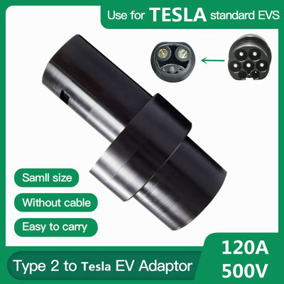 Bộ chuyển đổi 22KW Loại 2 sang Bộ chuyển đổi sạc Tesla EV Bộ chuyển đổi DC 500V