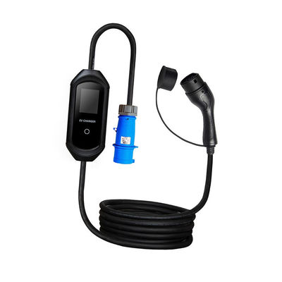 Bộ sạc di động EV 32A SAE J1772 32 Bộ sạc xe điện nhanh với phích cắm Commando AC