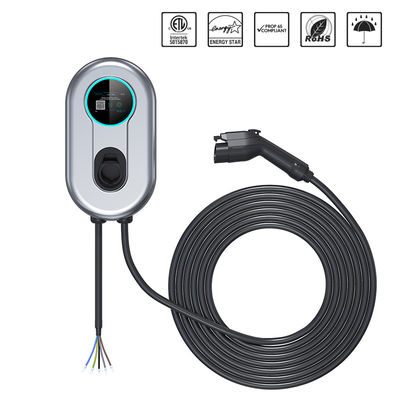 Loại 1 Trạm sạc xe điện Wallbox 8-40A Có thể điều chỉnh, Bộ sạc Ac EV 9.6kw
