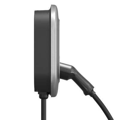 Cọc sạc Type2 EV với 1M, Bộ sạc treo tường cho xe điện có thể điều chỉnh hiện tại 8-16A có dây cứng