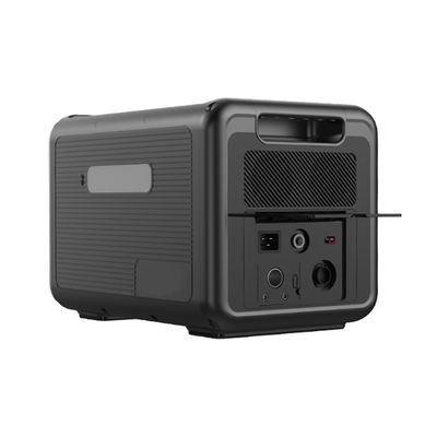 Trạm phát điện di động đầu vào AC 1200W, Máy phát điện năng lượng mặt trời với màn hình LCD có sẵn bảng điều khiển năng lượng mặt trời