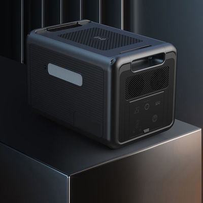 Trạm phát điện di động đầu vào AC 1200W, Máy phát điện năng lượng mặt trời với màn hình LCD có sẵn bảng điều khiển năng lượng mặt trời