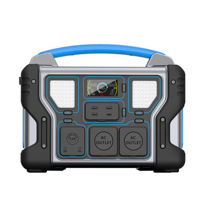 Blue 1000W Camping 1000W Lifepo4 Portable Power Station Generator Weather 1008Wh Electric