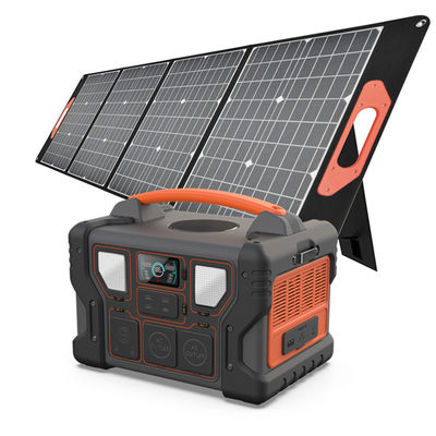 Màn hình LCD Trạm phát điện di động 300W/500W/700W/1000W với bảng điều khiển năng lượng mặt trời Tân trang chống nước