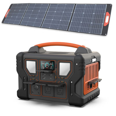 Trạm phát điện di động 1000W Bộ nguồn dự phòng bằng pin Li-Ion 999Wh UL với bảng điều khiển năng lượng mặt trời