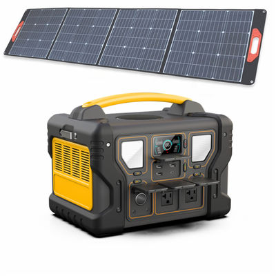 Trạm phát điện di động 1000W Bộ nguồn dự phòng bằng pin Li-Ion 999Wh UL với bảng điều khiển năng lượng mặt trời